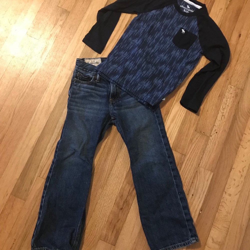 Boys A& F Jeans and Shirt Set